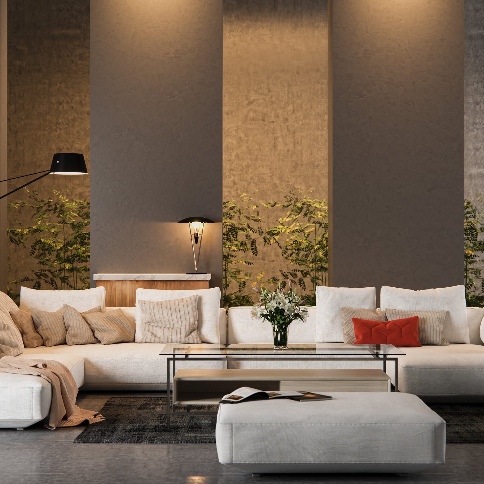Modern interior living room